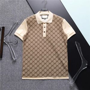 Stilista Uomo Polo Camicie Uomo Manica corta T-shirt in cotone Originale Camicia con risvolto singolo Giacca Abbigliamento sportivo Tuta da jogging M-3XL