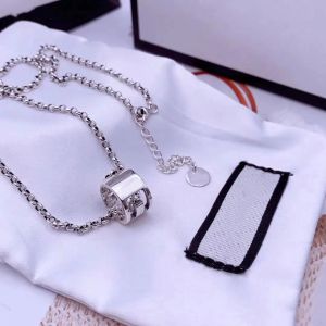 Fashion Necklace Designer Jewelry Luxury Ring Pendant Necklace 925 Silver Chain Womens Side Chain Wedding Gift