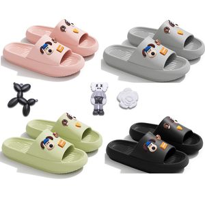 Mens tofflor Diy Fashion Shoes Chain Slippers Creative Cartoon Dog Slippers Women Lychee Slides Warm Home Slides Platform Bubble Slippers