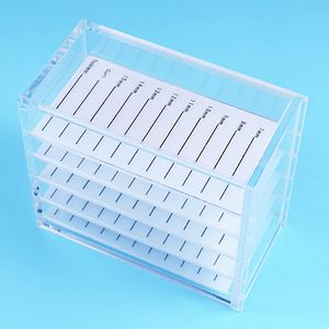 HUAZDS False Eyelash Extension Display Stand Acrylic 5 Layers Pallet Lash Display Holder Eyelashes Storage Box 240113