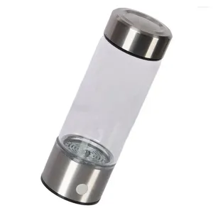 ワイングラススキンヘルスウォーターカップ2 USB充電式水素ボトルの迅速な電気分解420ml透明