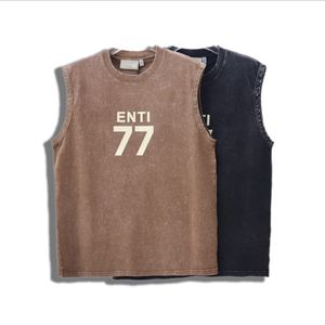 Men's T-shirts Designer Ess Hoodie Tshirt 100%cotton Mens t Shirt Designer Men Man Black Tee Summer Mesh Bodybuilding Vest Gym Clothing Sport Tank Top