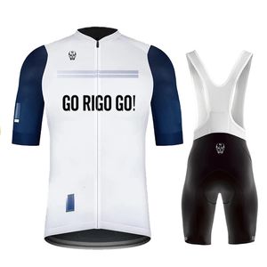 GO Rigo Cycling Jersey Breathable Set Teamquickdrying Bicycle Clothing Bib Shorts Suits Bike Clothes Uniform 240113