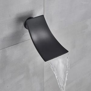Zlew łazienkowy krany vidric saflihcar matowy czarny kran prysznicowy wylewka akcesorium wodospadu wanna gniazdo wody