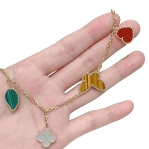 Van-Clef & Arpes Bracelet Designer Women Top Quality Bangle Four Leaf Grass Bracelet Fritillaria V Gold Plated 18K Rose Gold Lucky Grass Female Agate