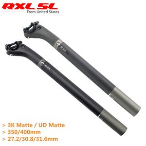 Mesajlar RXL SL Karbon Bisiklet Seatpost Koltuk Tüpü Mountain Seatpost 3K Mat Ofset 20 Bisiklet Bisikleti 27.2/30.8/31.6*350/400mm