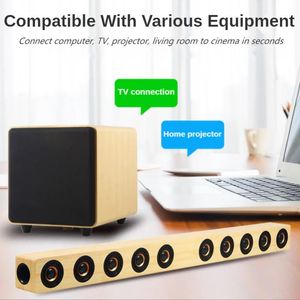 Speakers Wooden Speakers SoundBar TV Home Theater System Wireless Bluetooth Speaker HiFi Stereo 3D Surround Subwoofer with Remote Control