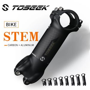 Toseek rowerowe kierownice STEM 6 stopnia 17 Carbon Aluminium MTB Ultralight Road Mountain Rower Table Część 240113