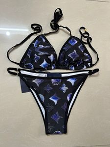 Designer-Bikini-Badeanzug für Frauen, sexy Badeanzug, Damen, rückenfrei, geteilter Buchstabe, Mehrfarben, Sommerzeit, Strand, Badeanzüge, Wind-Badebekleidung, P100