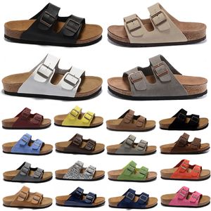 Slippers Clogs Sliders Designer Sneakers Clog Sandals Arizona Men Women Slides Pink Black White Suede Snake Leather Buckle Strap Shoes size 36-46