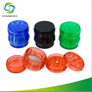 Smoking pipes New round drum type smoke grinder plastic 44mm grinder with multiple colors available