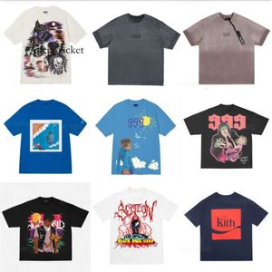 Tasarımcı Kith X Ksubi Mektup Tee Yıkanmış Pamuk Mahsul Sokak Giyim Kalitesi Tişört Tişörtleri Erkekler İçin Grafik Vintage Erkek Giyim Büyük Boy Moda Markası Kith 1813