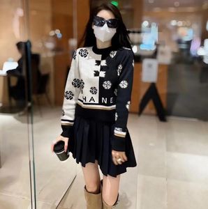 CH3046 suéteres de luxo feminino manga comprida camélia pulôver vintage designer suéter roupas femininas