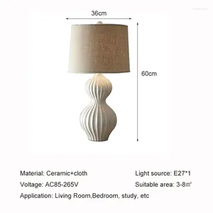 Bordslampor American Ceramic Desk Lamp Modern Nordic Creative Home Living Room Study Bedroom Bedside El Eye Protection Reading Reading