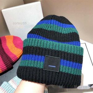 Luxurys Designers Cappello Designer Beanie Hats Ac Square Faccina sorridente Lana lavorata a maglia Versione alta Pullover femminile Casual Caldo elastico aderente per uomo