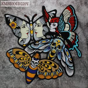 5 pieces/bag New embroidery insect butterfly pattern cloth patch all matching clothes T-shirt decorative holes accessories patch with back glue