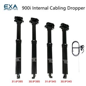 المشاركات KS Exa Form 900i الارتفاع القابل للتعديل قطرة Seatpost Post Bike MTB التوجيه الداخلي 30.9 / 31.6 395mm المقعد البعيد