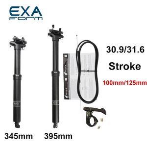 Posts KS EXA Form 900I Dropper Seatpost Altura ajustável 30.9 / 31.6 * 395mm Cabo de mountain bike Controle remoto Tubo de assento hidráulico