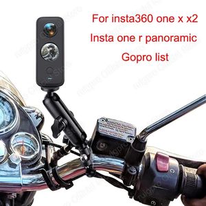 Câmeras Motocicleta Bicicleta Câmera Titular Guiador Espelho Suporte de Metal Suporte para GoPro11 OSMO Action Insta 360 One R X X2 Acessório