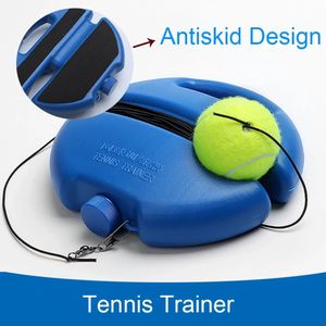 1set Tennis Trainer Professional Training Primary Tool Self-study Rebound Ball Exercise Tennis Ball Indoor Tennis Practice Tool 240113