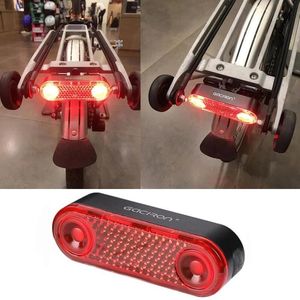 Lichter 60Lm Smart Bremslicht Fahrrad Bremswarnung Für Brompton Faltrad MTB Hinten Gepäckträger Rack Lampe LEDTaillight