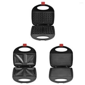 Producenci chleba elektryczne Waffle Maker 750 W TOASTER SANDWICH Non-Stock Coated Breakad Machine Podwójne ogrzewanie przenośne urządzenia kuchenne