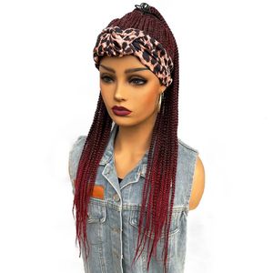 BCHR Headband s for Black Women Synthetic Braided Twist Crochet Hair Cornrow Braid Long Straight 240113