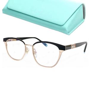 24NewArrival Luxury Design TFCO Lady Optical Frame 232T 53-18-145ライト級高品質のマルチカラーメタルアイブローフルリム用ゴーグルフルセットケース