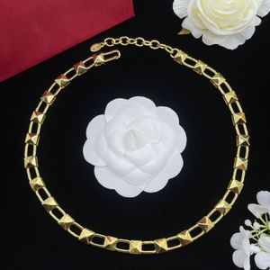 Luxury Designer Women 18k Gold Necklace Silver Chain Choker Halsband Armband med brevlogotyp Rostfritt stål Män Handkedjor Fashion Jewelry Gift Party Party