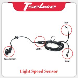 Światła TSDZ2 Tongsheng Light Prędkość czujnik Mid Milk Silnik Elektryczny zestaw do konwersji rowerowej z światłem