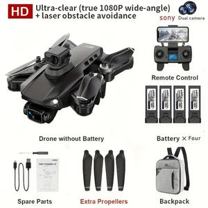 Dual Camera 1080P Ultra HD Wide Angle Adult Drone, Obstacle Avoidance Pro Max Drone, High Definition Image Transmission Long Distance Remote Control Aircraft.