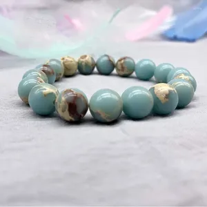 Charme Pulseiras Vintage Amazonita Mala Strand Bangles para Mulheres Homens Pedra Natural Pulseira Beads Yoga Pulseira Presente 4mm 8mm 12mm