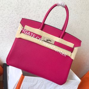 borsa da donna di lusso borsa tote in pelle togo di design borsa da viaggio da donna con cuciture completamente realizzate a mano borsa da viaggio 10A borse di grande capacità in pelle di vacchetta Epsom di alta qualità