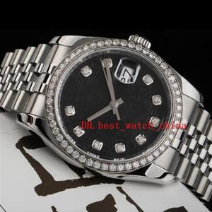 Obejrzyj Asia 2813 Sport 116244 Zegarek męski 31 mm 36 mm Pierścień z Diamentowym Automatycznym Watchem Mechanicznym Black Memorial Print 288R