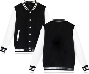 Babyhealthy Women's Men's Varsity Baseball Jacket Casual Letterman Bomber Jacket Windbreaker Lättjacka