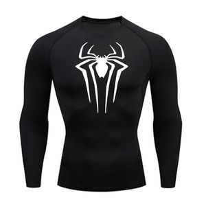 Güneş Koruma Sporları İkinci Cilt Çalışan T-Shirt Erkekler Fitness Rashgarda Mma Uzun Kollu Sıkıştırma Gömlek Egzersiz Giysileri 240113