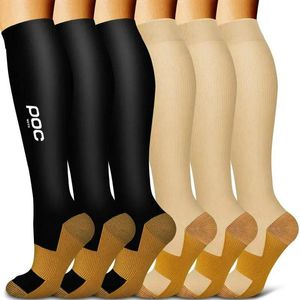 Socks New MOTO POC Cycling Long Compression Socks Best for Running Breathable Compression Socks for Women and Men Outdoor Cycling Sock