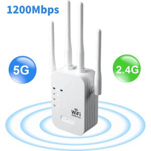 1200ms WiFi Tekrarlayıcı Kablosuz WiFi Extender Booster 5g 24G çift bant ağ amplifikatörü Uzun menzilli sinyal yönlendirici 240113