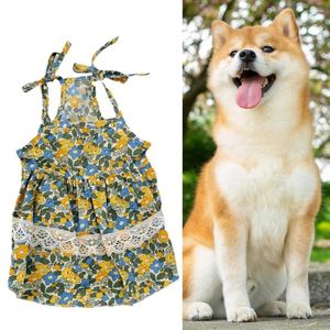 Hundkläder Summer Kjol Beskabel Sling Dress Puppy Pet Shirt för Walking