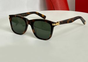 0396 Óculos de sol retangulares tartaruga dourada / lentes cinza escuro Mens Designer Óculos Sonnenbrille Mulheres Shades Sunnies Gafas de sol UV400 Óculos com caixa