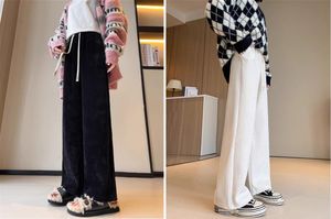 Plus-size sexy high-end quality women's trousers autumn and winter new chenille cashmere thickened plus fat plus wide leg pants XL-8XL