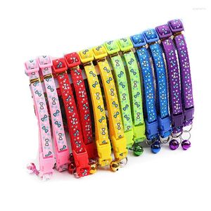 Dog Collars Wholesale For Cat Bell Adjustable Necklace With Colorful Puppy Collar Drop Pet