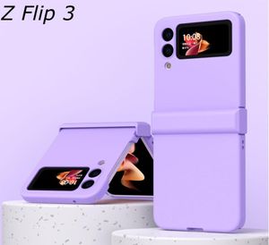 Custodia in silicone color caramella per Samsung Galaxy Z Flip 3 5G Custodia pieghevole antiurto per telefono in pelle per Samsung Z Flip31011838