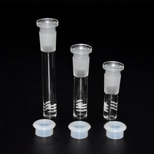 Fabriksprisglas i nedstammen med 6 snitt för mjukt glas bong 18,8 mm nedstam i en 14 mm skål 3 cm/5 cm/8 cm nedstammdiffusor/reducer BJ