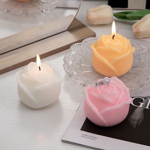 Ręcznie wykonane róże świece zapachowe zapachy kreatywne DIY Rose-Candle Wedding Party Dekoracje