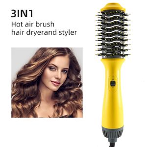 3 In 1 Air Spin Brush Curling Straightening Hair Dryer Brush Styling Auto-Rotating Blow Dryer Volumizer One-Step Hair Dryers 240113