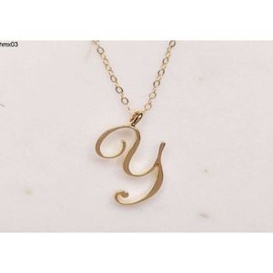 Mom Love Cursive Name y English Alphabet Gold Silver Family Friend Letters Sign Word Chain Necklaces Tiny Initial Letter Pendant