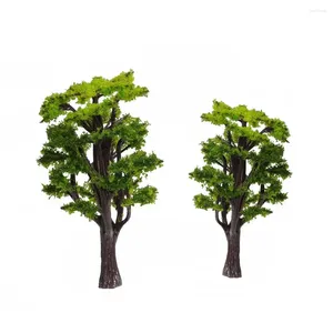 Dekorativa figurer Miniatyr Ancient Tree Plant Scenery Landscape Ornament Model Railroad Layout Park Simulation Decoration Scene 8cm