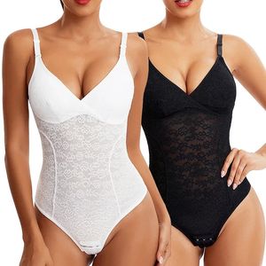 3 Arada 1 Dantel Shapewear Bodysuits Kadınlar için Seksi Göğüs Yastıklı Tanga Doluşları Fajas Miss Moly Bel Zayıflama Karın Pürüzsüz Korse 240113