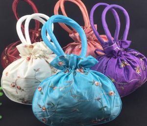 Large Craft Christmas Bags Satin Gift Bag Handle China Womens Purses Totes Cheap Embroidery Drawstring Birthday Packaging Pouch 507725078